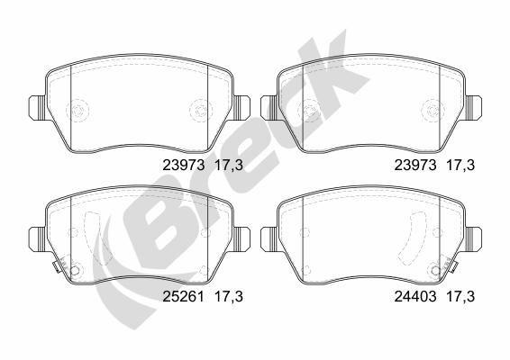 Nissan Micra IV 1.2 Front Brake Pads - main image