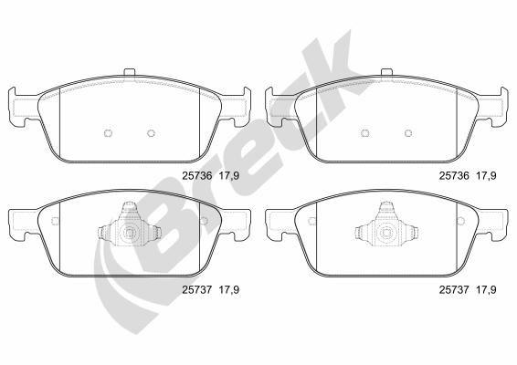 Ford Transit CONNECT V408 Van/ Furgon/Minivan 1.6 EcoBoost Front Brake Pads - main image