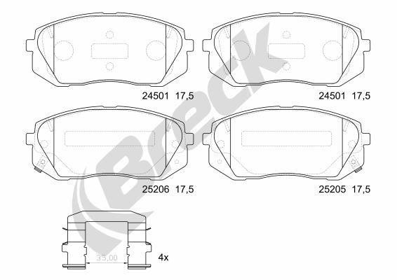 Kia Optima 1.6 CRDi Front Brake Pads - main image