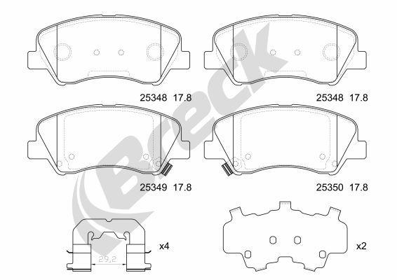 Kia Stonic 1.4 CVVT Front Brake Pads - main image