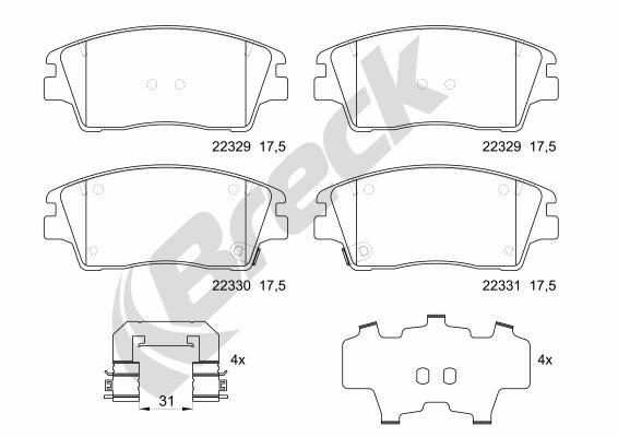Kia Sportage IV 2.4 GDI Front Brake Pads - main image