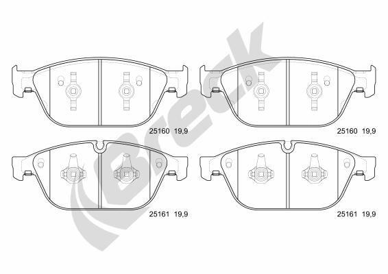 Audi A8 D4 3.0 TDI quattro Front Brake Pads - main image