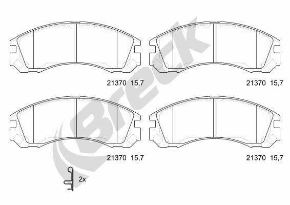Peugeot 4007 2.2 HDi Front Brake Pads - main image