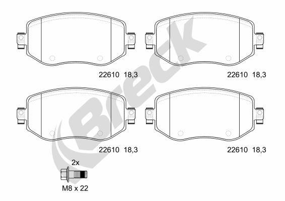 Renault Megane IV Liftback 1.6 16V Front Brake Pads - main image