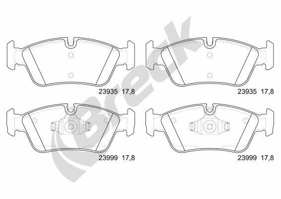 BMW 3 316 i Front Brake Pads - main image