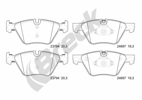 BMW 5 Touring 525 d xDrive Front Brake Pads - main image