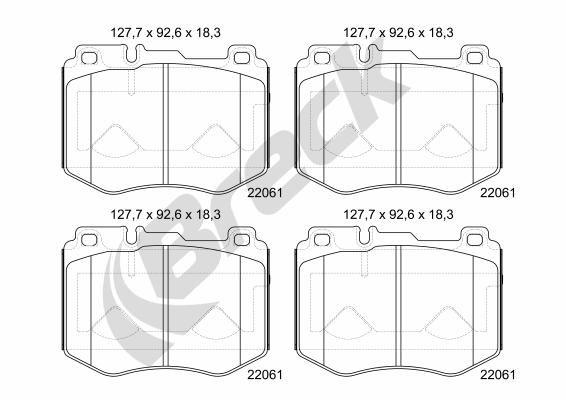 Mercedes-Benz GLC 350 e 4-matic Front Brake Pads - main image