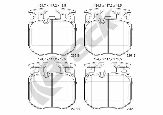 BMW X5 xDrive 40 d Mild-Hybrid Front Brake Pads - main image