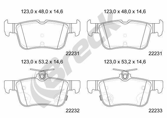 Ford Kuga III 2.0 EcoBlue 4x4 Rear Brake Pads - main image
