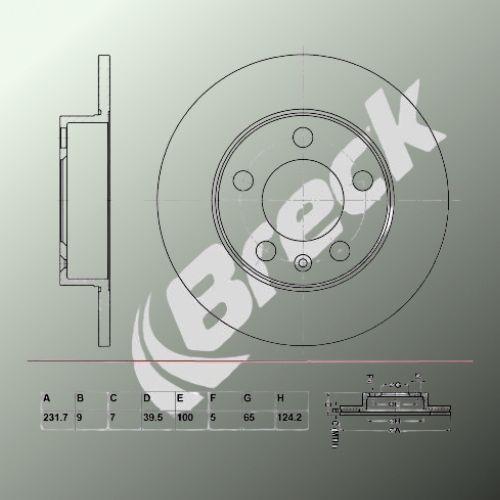 Skoda FABIA II Combi 1.2 TSI Rear Brake Discs - main image