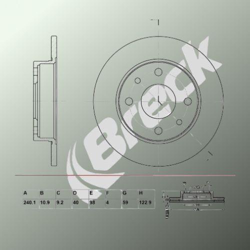 FIAT MAREA 2.4 JTD 130 Rear Brake Discs - main image