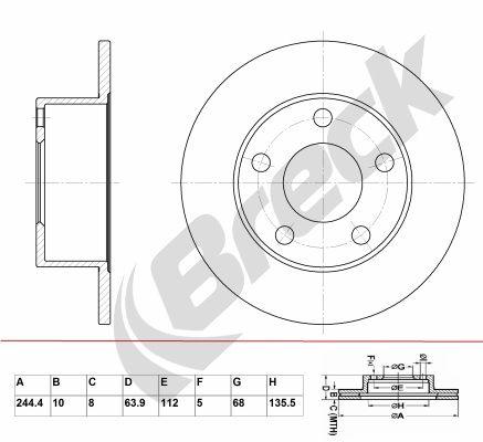 Audi A6 C4 2.8 Rear Brake Discs - main image