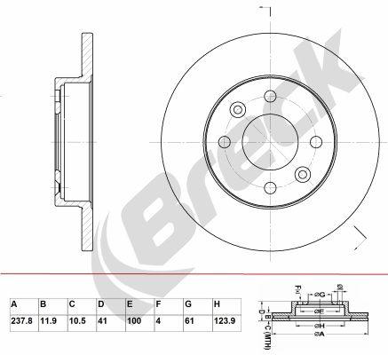Dacia Sandero 1.4 MPI LPG Front Brake Discs - main image