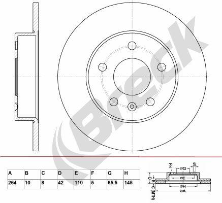 Vauxhall Corsa Mk II 1.7 CDTI 16V Rear Brake Discs - main image