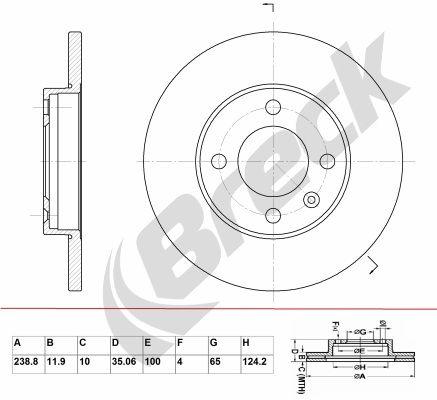 Audi Coupe B2 2.1 GT Front Brake Discs - main image