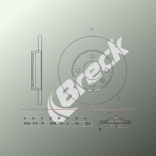 Audi Coupe B2 2.1 GT Front Brake Discs - main image