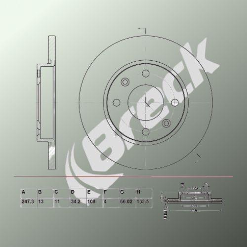 Chevrolet SPARK 0.8 Front Brake Discs - main image