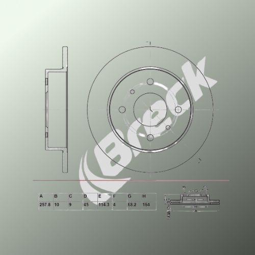 Nissan ALMERA Mk II 2.2 Di Rear Brake Discs - main image