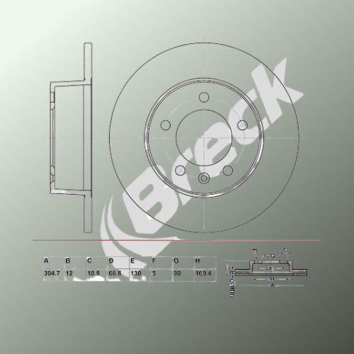 Renault Master II Bus 2.5 D Rear Brake Discs - main image