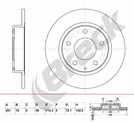 Mazda 626 Mk V Hatchback 1.9 Rear Brake Discs - main image