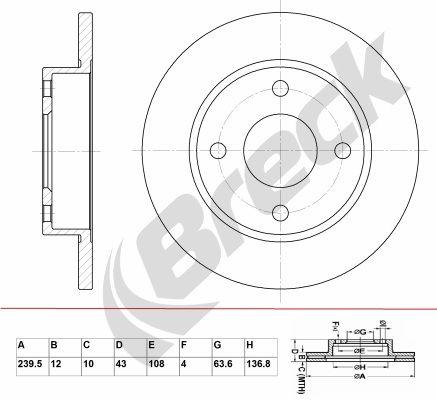 Mazda 121 III 1.8 D Front Brake Discs - main image