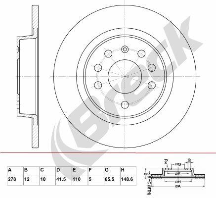 Vauxhall VECTRA Mk II 2.0 16V Turbo Rear Brake Discs - main image