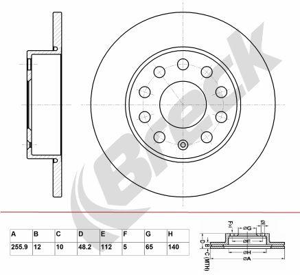 Skoda Superb II 1.6 TDI Rear Brake Discs - main image