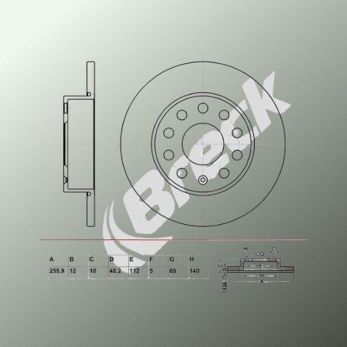 Skoda Superb II 1.6 TDI Rear Brake Discs - main image