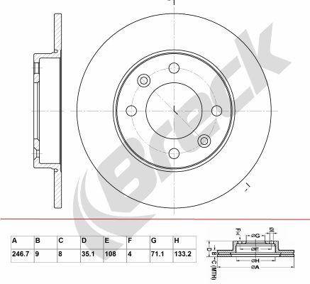 Citroën Berlingo / Berlingo FIRST MPV 2.0 HDI 90 Rear Brake Discs - main image