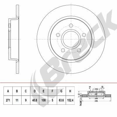 Ford Focus III 2.0 Rear Brake Discs - main image