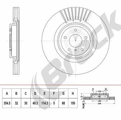 Infiniti QX70 30d AWD Front Brake Discs - main image