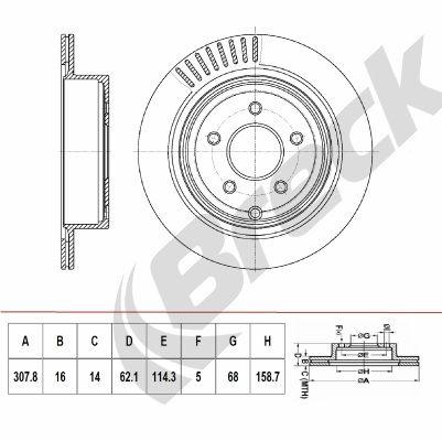 Infiniti EX 37 Rear Brake Discs - main image
