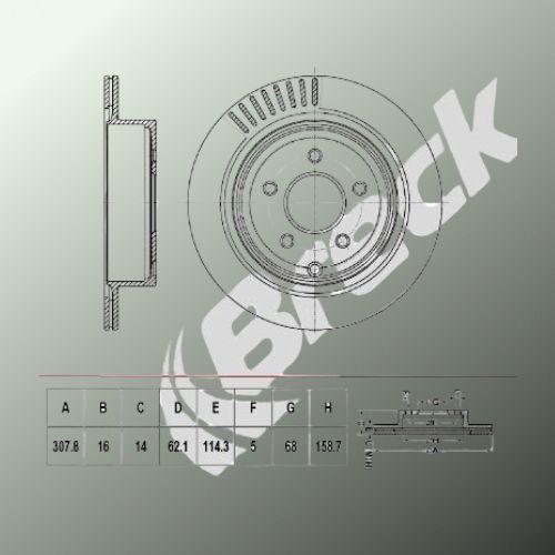 Infiniti EX 37 Rear Brake Discs - main image