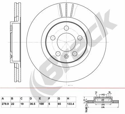 Volkswagen NEW Beetle 1.6 Front Brake Discs - main image