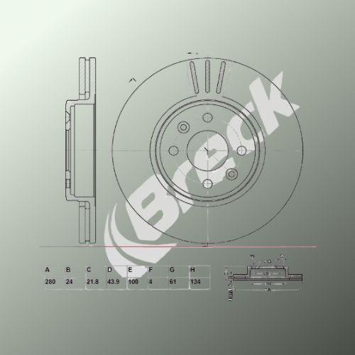 Dacia Lodgy 1.6 LPG Front Brake Discs - main image