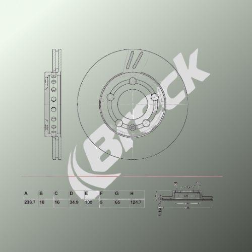 Skoda FABIA I Praktik 1.2 Front Brake Discs - main image