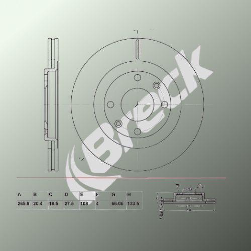 Peugeot Partner MPV 1.9 D Front Brake Discs - main image
