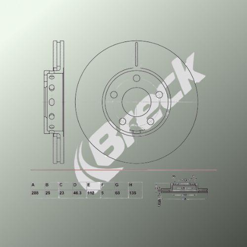 Audi A4 B5 2.4 Front Brake Discs - main image