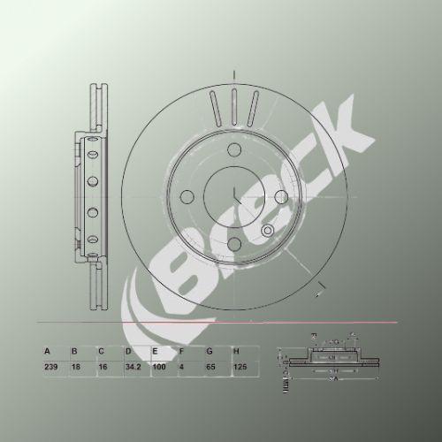 Volkswagen LUPO I 1.7 SDI Front Brake Discs - main image