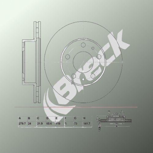 FIAT Ducato Bus 130 Multijet 2.3 D Front Brake Discs - main image