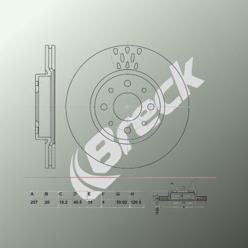 FIAT STRADA pick-up 1.9 D Front Brake Discs - main image
