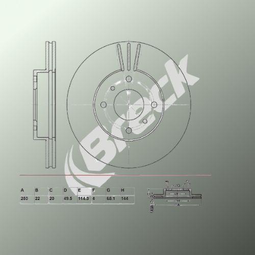 Nissan PRIMERA Hatchback 2.0 16V Front Brake Discs - main image