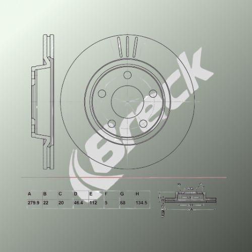 Audi A4 B5 Avant 1.8 Front Brake Discs - main image