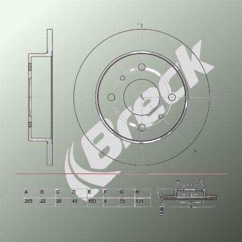Toyota Corolla Compact 1.6 Si Front Brake Discs - main image