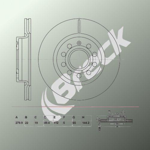 Skoda Yeti 1.2 TSI Front Brake Discs - main image