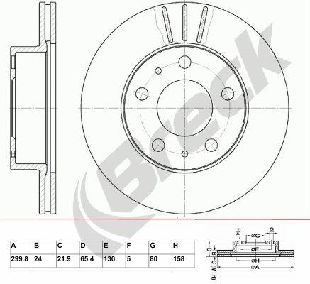 Citroën Relay I Platform/ Chassis 2.8 HDi Front Brake Discs - main image