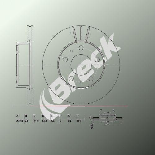 Citroën Relay I Platform/ Chassis 2.8 HDi Front Brake Discs - main image