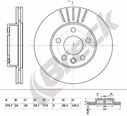 Volkswagen TRANSPORTER Mk IV Platform/ Chassis (70E, 70L, 70M, 7DE, 2.0 Front Brake Discs - main image