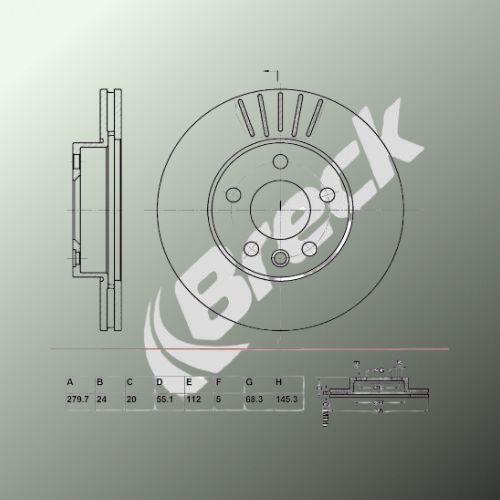 Volkswagen TRANSPORTER Mk IV Platform/ Chassis (70E, 70L, 70M, 7DE, 2.0 Front Brake Discs - main image