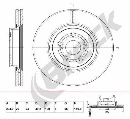 Toyota Avensis 2.0 D-4D Front Brake Discs - main image